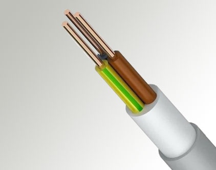 Силовой кабель с пластмассовой изоляцией 2x2.5 NYM-J ТУ 16.К01-47-2004