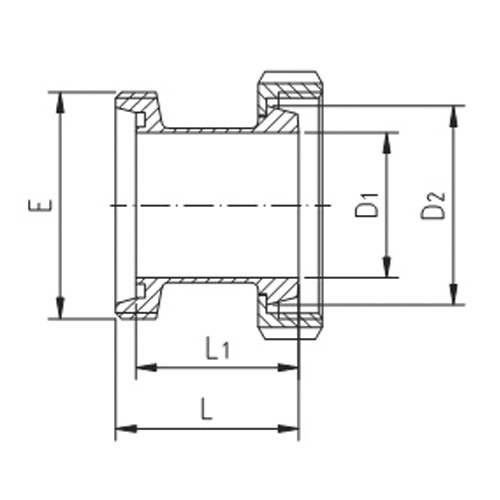 Соединительная часть GK 100x121x98 мм AISI 304